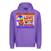 Purple LGBTQ+ Love Gnomes No Bounds Tumbler Premium Hoodie - BundleAndBundleShop