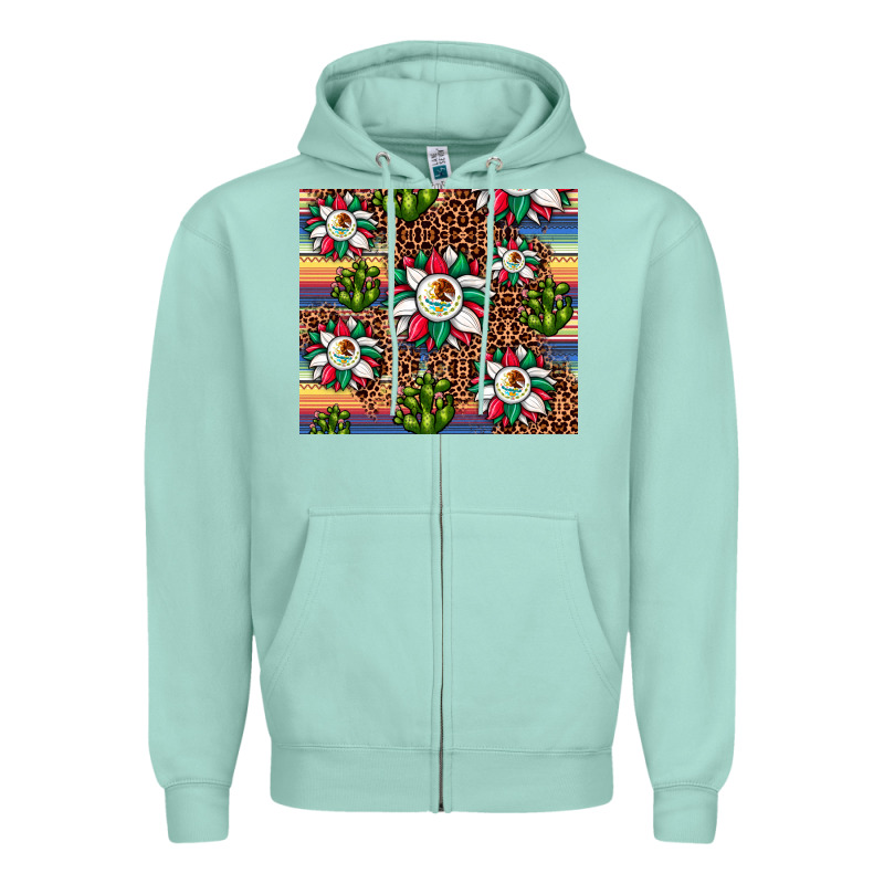 Sunflower Mexican Flag Tumbler Zipper Hoodie by JahusDesignShop | Teevron
