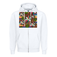 White sunflower mexican flag tumbler Zipper Hoodie - JahusDesignShop