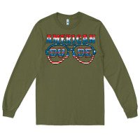 Army Green american dude Long Sleeve Tee - HRA Design Shop