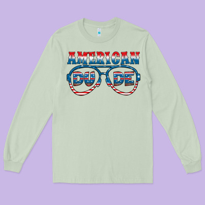 American Dude Long Sleeve Tee Designed By Hra Design Shop