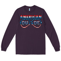 Plum american dude Long Sleeve Tee - HRA Design Shop