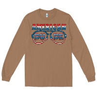 Toasted Coconut american dude Long Sleeve Tee - HRA Design Shop