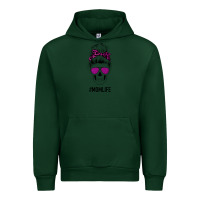 Foreset Green Purple Glitter, Leopard Patterned Mom Skull Urban Hoodie - Bettercallsaul