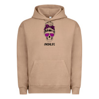 Pigment Burro Purple Glitter, Leopard Patterned Mom Skull Urban Hoodie - Bettercallsaul