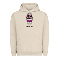 Pigment French Oak Purple Glitter, Leopard Patterned Mom Skull Urban Hoodie - Bettercallsaul