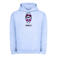 Pigment Grape Ice Purple Glitter, Leopard Patterned Mom Skull Urban Hoodie - Bettercallsaul