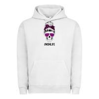 Pigment Lunar Rock Purple Glitter, Leopard Patterned Mom Skull Urban Hoodie - Bettercallsaul
