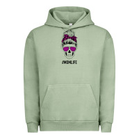Pigment Oil Green Purple Glitter, Leopard Patterned Mom Skull Urban Hoodie - Bettercallsaul