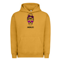 Pigment Peanut Butter Purple Glitter, Leopard Patterned Mom Skull Urban Hoodie - Bettercallsaul
