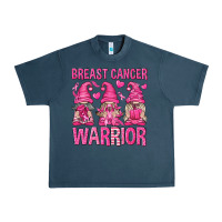Midnight Navy Breast Cancer Warrior Gnomes Urban Heavy Tee - texasbilliewilder