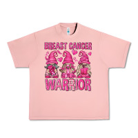 Salmon Breast Cancer Warrior Gnomes Urban Heavy Tee - texasbilliewilder