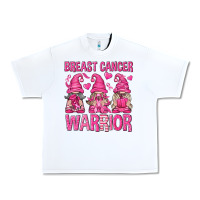 White Breast Cancer Warrior Gnomes Urban Heavy Tee - texasbilliewilder
