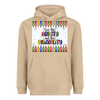 Mushroom see the ability not the disability Heavyweight Hoodie - MaliasSmallBusiness