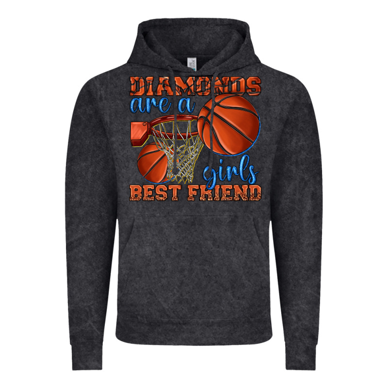 Diamonds Are A Girls Best Friend Basketball Vintage Hoodie by texasbilliewilder | Teevron