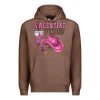 Chestnut valentines day valentine vıbes Premium Hoodie - AdoDesignShop