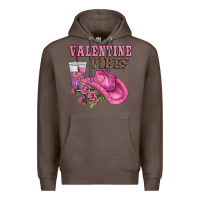 Coffee valentines day valentine vıbes Premium Hoodie - AdoDesignShop