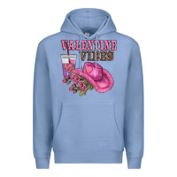 Colony Blue valentines day valentine vıbes Premium Hoodie - AdoDesignShop