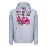 Heather Grey valentines day valentine vıbes Premium Hoodie - AdoDesignShop