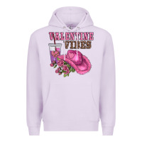 Lilac valentines day valentine vıbes Premium Hoodie - AdoDesignShop