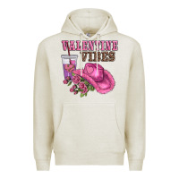 Oatmeal Heather valentines day valentine vıbes Premium Hoodie - AdoDesignShop