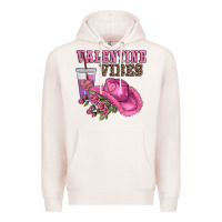 Pale Pink valentines day valentine vıbes Premium Hoodie - AdoDesignShop