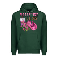 Sports Green valentines day valentine vıbes Premium Hoodie - AdoDesignShop