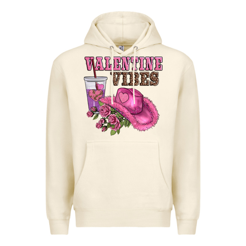 Valentines Day Valentine Vıbes Premium Hoodie by AdoDesignShop | Teevron
