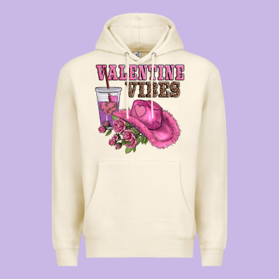 Valentines Day Valentine Vıbes Premium Hoodie Designed By Adodesignshop