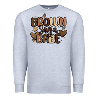 Heather Grey brown sugar babe Premium Sweatshirt - MaliasSmallBusiness