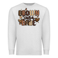Oatmeal Heather brown sugar babe Premium Sweatshirt - MaliasSmallBusiness
