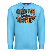 Ocean Blue brown sugar babe Premium Sweatshirt - MaliasSmallBusiness