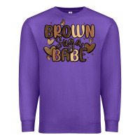 Purple brown sugar babe Premium Sweatshirt - MaliasSmallBusiness