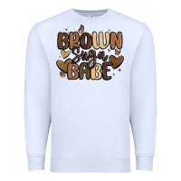 White brown sugar babe Premium Sweatshirt - MaliasSmallBusiness