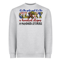 Heather Grey its the guts and its the glory a hundred stripes Heavyweight Sweatshirt - texasbilliewilder