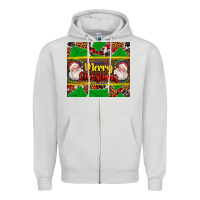 Dove Grey merry Christmas with Santa Claus Zipper Hoodie - AdoDesignShop
