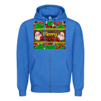 True Royal merry Christmas with Santa Claus Zipper Hoodie - AdoDesignShop