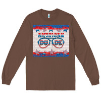 Chestnut American dude Long Sleeve Tee - HRA Design Shop