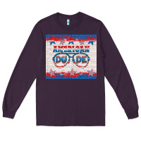 Plum American dude Long Sleeve Tee - HRA Design Shop
