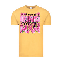 Vintage Mustard i wear pink for my mom Vintage Tee - Zillion Design Studio