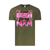 Vintage Olive i wear pink for my mom Vintage Tee - Zillion Design Studio