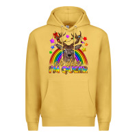Antique Gold LGBTQ+ Oh Deer I'm Queer Premium Hoodie - BundleAndBundleShop
