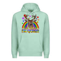 Seafoam LGBTQ+ Oh Deer I'm Queer Premium Hoodie - BundleAndBundleShop