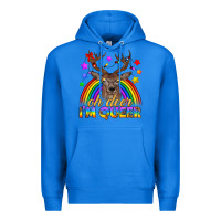 True Royal LGBTQ+ Oh Deer I'm Queer Premium Hoodie - BundleAndBundleShop