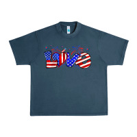Midnight Navy love 4th of july Urban Heavy Tee - Zillion Design Studio