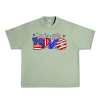 Oil Green love 4th of july Urban Heavy Tee - Zillion Design Studio