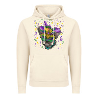 Vintage Artic Mardi gras mask french bulldog Vintage Hoodie - RanaPortraitStore