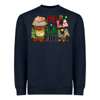 Navy fa la la la latte Heavyweight Sweatshirt - Zillion Design Studio