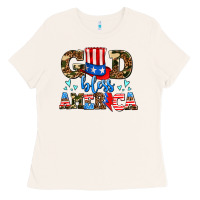 Bone god bless america Ladies Tee - AdoDesignShop