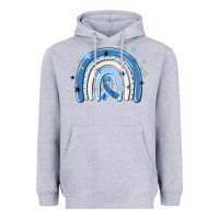 Heather Grey in april wear blue autism awareness Heavyweight Hoodie - MaliasSmallBusiness